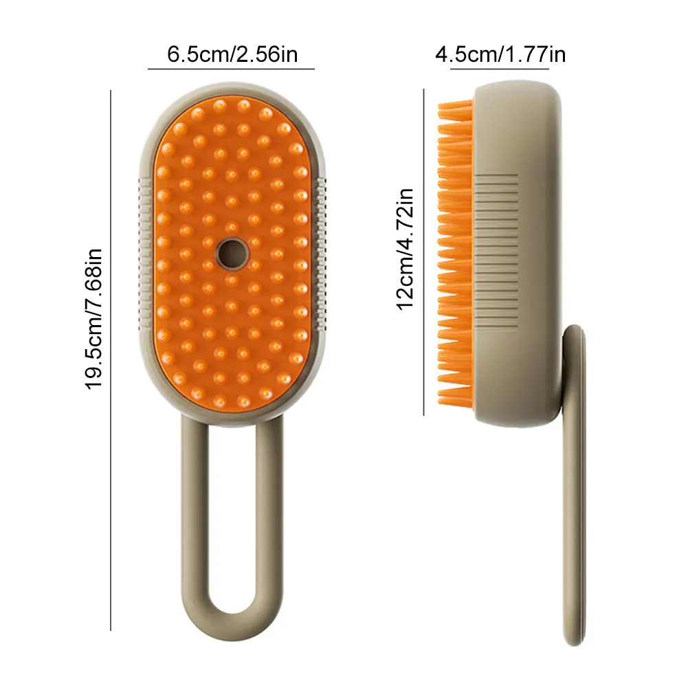 Cat Steam Brush Cat Hair Brush 3 in 1 Pet Hair Cleaning Brush Comb for Removing Tangled and Loosse Hair - Image 6