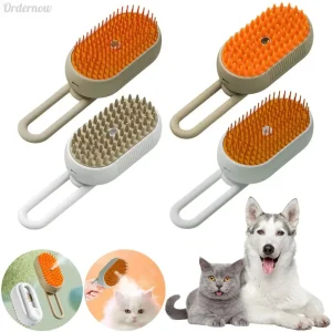 Cat Steam Brush Cat Hair Brush 3 in 1 Pet Hair Cleaning Brush Comb for Removing Tangled and Loosse Hair