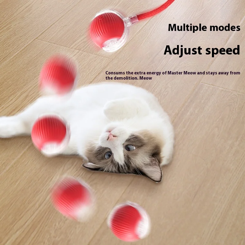 Rechargeable Cat Toys Interactive Smart Pet Interaction Automatic Rolling Ball Toy Accessories for Cats Electric Dog Ball Things - Image 3