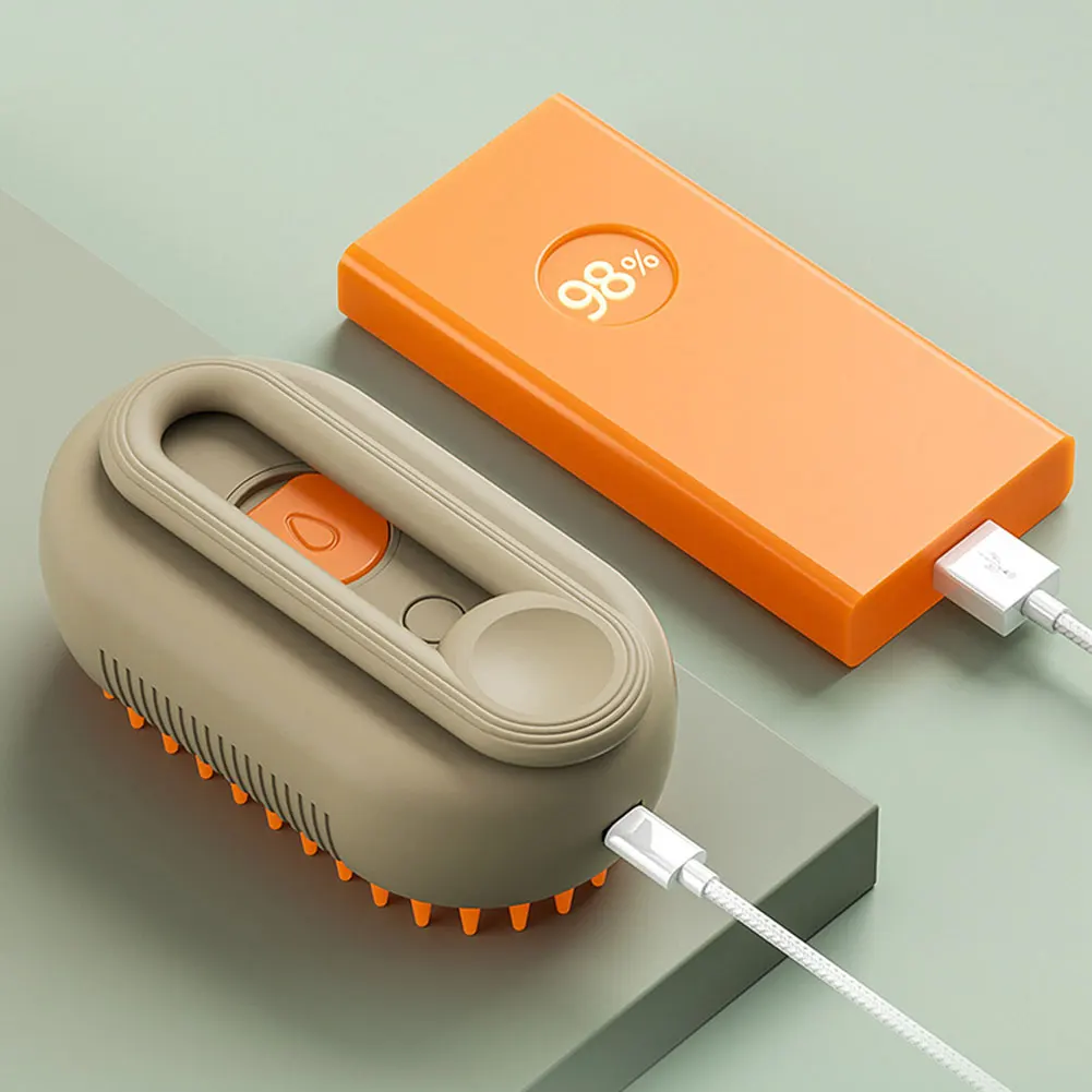 Cat Steam Brush Cat Hair Brush 3 in 1 Pet Hair Cleaning Brush Comb for Removing Tangled and Loosse Hair - Image 4